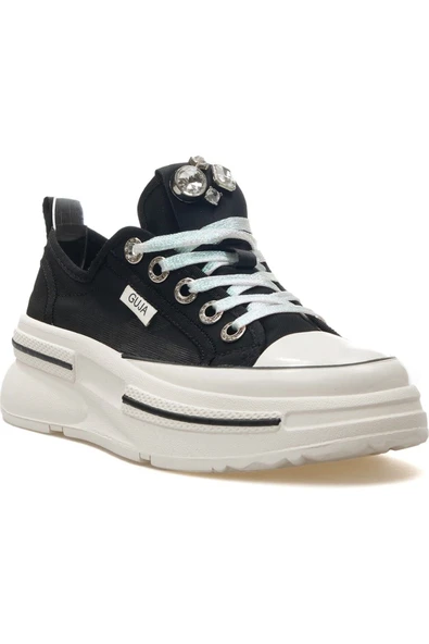 Guja 25Y389 Kadın Dili Taşlı Sim Bağ Kalın Taban Sneaker - 6