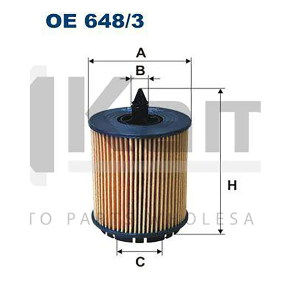 4804935 Kampanya YAĞ FİLTRESİ OPEL ASTRA-G (2.2) 98- / VECTRA-B (2.2) 96-02 / VECTRA-C (2.2) 02-08 / INSIGNIA-A (2.0T) 09- / ASTRA İTHAL