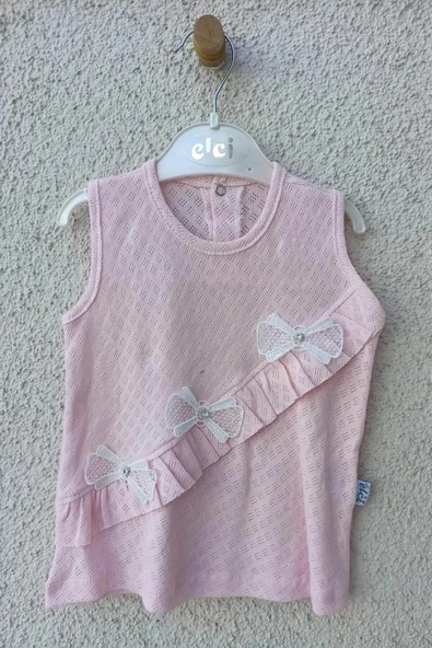 Eterelle Bebek Brode Fiyonklu Külotlu Yazlık Takım - 3