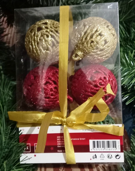 PROFESYONEL VIP KALİTE 6 CM 6 ADET PARLAK SİMLİ RENKLİ TOP YILBAŞI AĞACI SÜSLERİ VİTRİN SÜSLERİ RENKLİ YILBAŞI TOP SÜSLER RENKLİ NOEL AĞACI SÜSLERİ - Resim 2