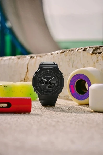 CASIO G-SHOCK GA-B2100-1A1DR SİLİKON KORDON ANALOG/DİJİTAL PİLSİZ SOLAR ERKEK KOL SAATİ - 3