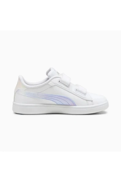 Puma Çocuk Smash 3.0 Holo 2.0 V PS Sneaker Beyaz  Spor Ayakkabı 39829301 - 5