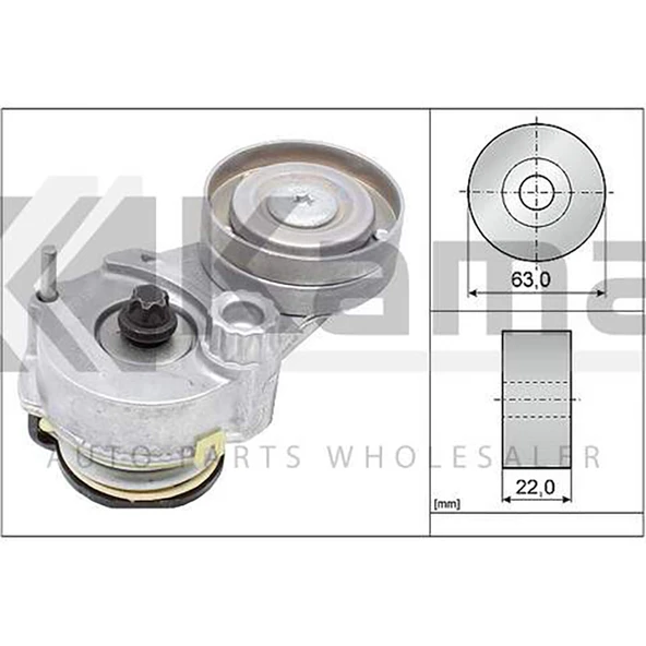 6340558 KANALLI KAYIŞ GERGİ RULMANI OPEL ASTRA-H (Z1.6XEP) 04- İTHAL ürün görseli