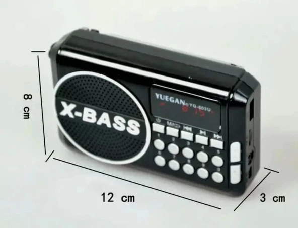 Mini Cep Fm Radyo Dijital Göstergeli  Jtec Şarjlı - 3