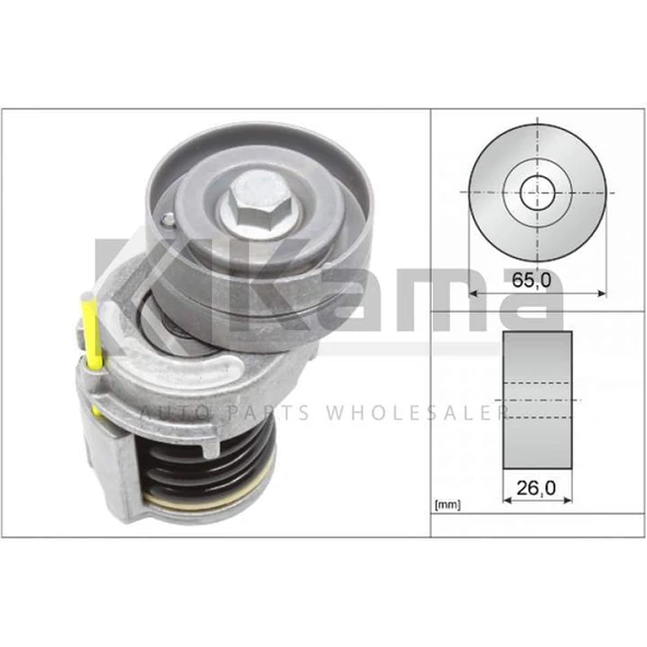 03C145299AF-03C145299A KANALLI KAYIŞ GERGİSİ KOMPLE VW GOLF-5 / JETTA / PASSAT / TIGUAN / AUDI A3 (BLG/BMY/CAVA/1.4TSI) 04-11 İTHAL ürün görseli