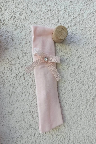 Eterelle Bebek Yakalı Çiçek Işlemeli Bandanalı Badi 3-6-9 Ay - Resim 2