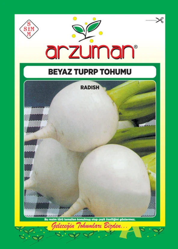 BEYAZ TURP TOHUMU 25 GR ORT 2250 AD TOHUM ürün görseli 1