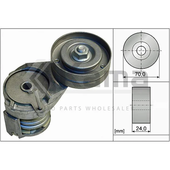 032145299A V-KAYIŞ GERGİSİ KOMPLE VW GOLF-4 / BORA / POLO / SEAT CORDOBA / SKODA FABIA / AUDI A3 (AHW/BCB/1.4 16V/1.6 16V) 99-04 İTHAL ürün görseli