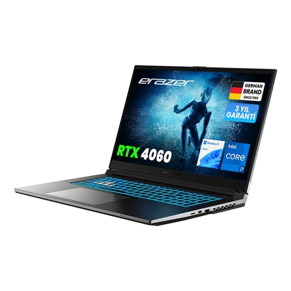 Erazer Defender P50i MD62643 Intel Core i7-12650H 16GB 1TB SSD RTX4060 Win11H 17" FHD 144Hz Oyun Bilgisayarı - 5