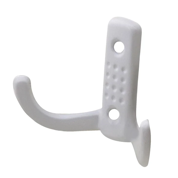 Vestiyer Duvar Askısı Dolap Elbise Askılığı Beyaz Metal Askı (10 Adet) - Resim 5