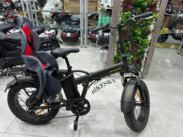 BİKE SKY Unisex Çocuk Gri-Kırmızı Htp Design Italyan Bisiklet Koltuğu Bagaja Montaj - 3