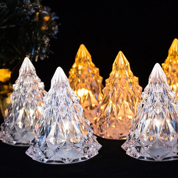 AMBER LED IŞIKLI ÇAM AĞACI MİNİ IŞIKLI ÇAM AĞACI IŞIKLI YILBAŞI AĞACI LED LİGHT NOEL TREE DECOR LİGHT - 2