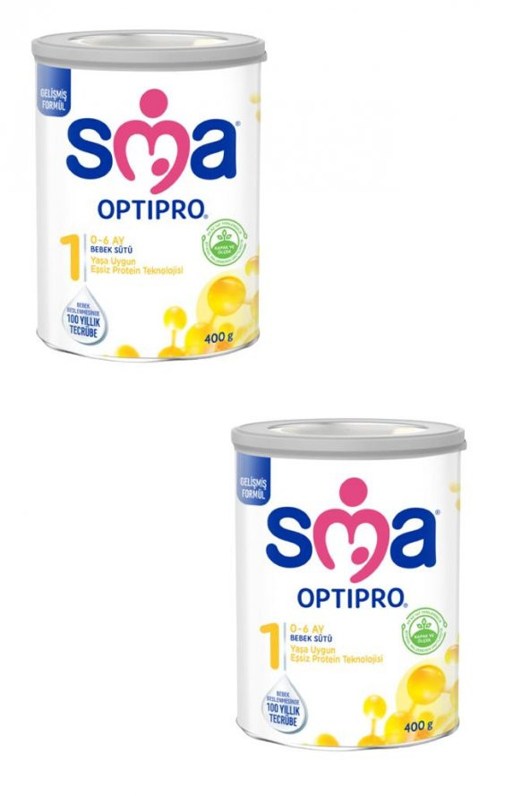 SMA Optipro Probiyotik 1 Bebek Sütü 400 gr x 2 Adet