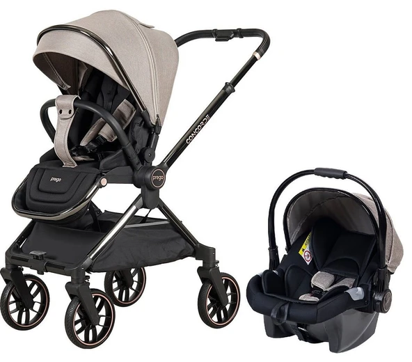 Prego 2067 Concorde Travel Sistem Bebek Arabası Bej