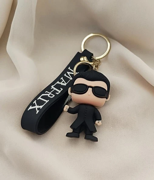 Matrix Anahtarlık Silikon Kartlık Karvizitlik Oyuncak Çanta Süsü - Resim 3