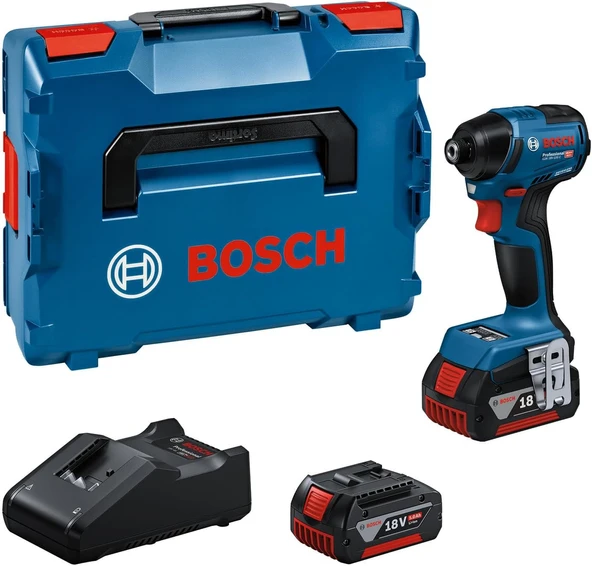 Bosch GDR 18V-220 C Çift Akülü 5 Ah Darbeli Somun Sıkma Makinesi