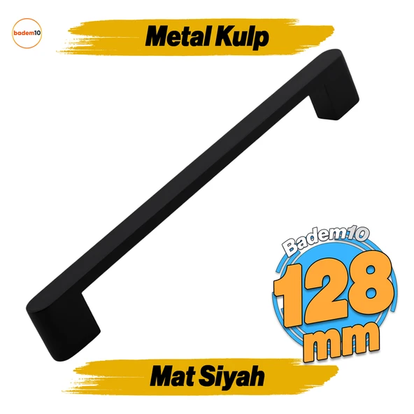Uhud Kulp 160 mm Siyah Metal Mutfak Mobilya Çekmece Mutfak Dolap Dolabı Kulpları Kapak Kulbu 16 cm