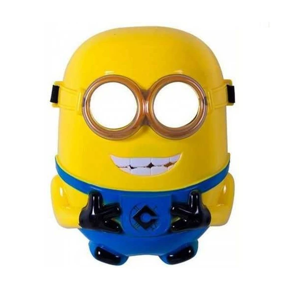 LED IŞIKLI MASKE IŞIKLI MİNYONLAR MASKESİ LED LİGHT MİNİONS MASK IŞIKLI CADILAR BAYRAMI MASKESİ - 1