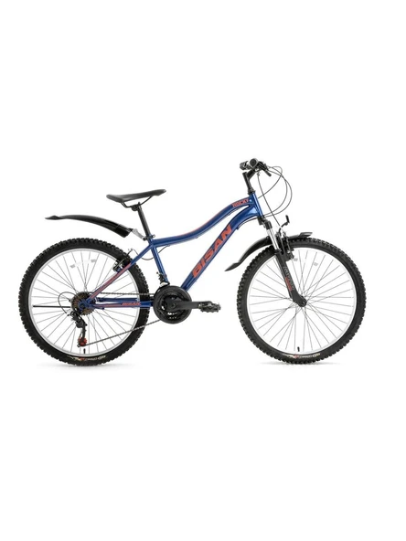 BİSAN ROCKY ERKEK DAĞ BİSİKLETİ 42CM V 26 JANT 21 VİTES LACİVERT KIRMIZI
