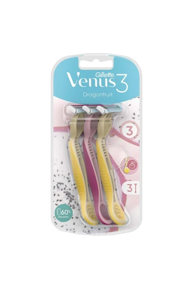 Gillette Venus Dragonfruit Tıraş Bıçağı 3'lü - 2