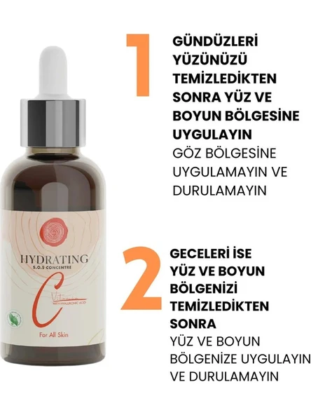 Sheida S.o.s C Vitaminli Hyaluronic Acid Konsantre Serum 30 ml - 3