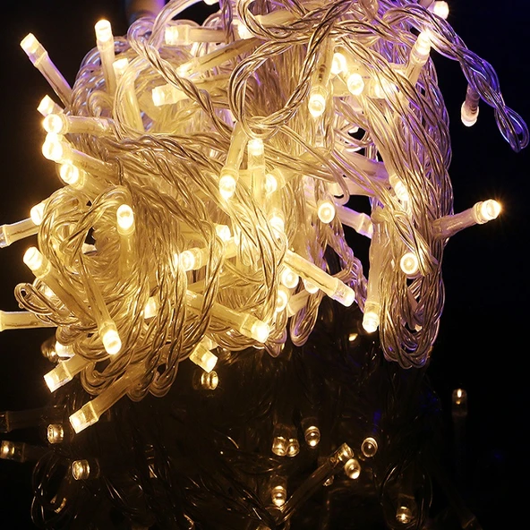 10 METRE GÜN IŞIĞI LED IŞIK GÜN IŞIĞI İP LED IŞIK KABLO IŞIK 220V FİŞLİ DEKORASYON IŞIĞI NOEL IŞIĞI - Resim 2