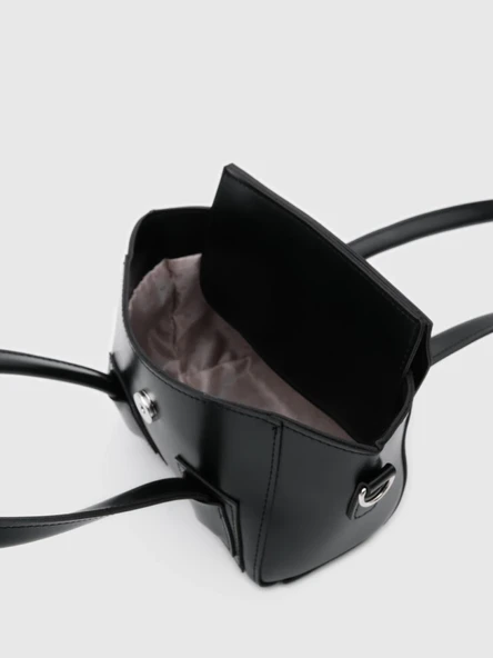 Ceres Kadın Siyah Mıknatıs Kapaklı El ve Çapraz Çanta - 3