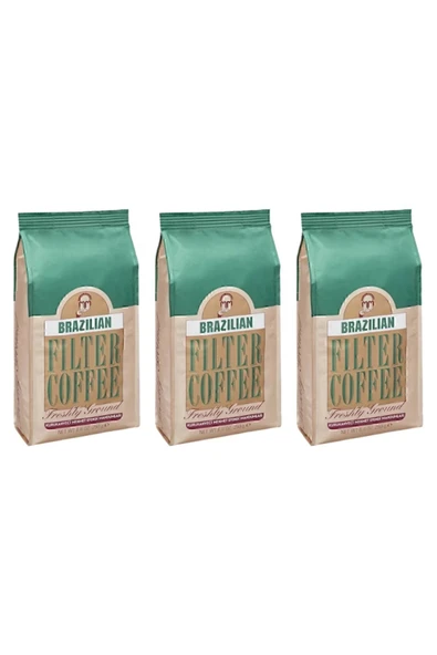 Mehmet Efendi Kurukahveci  Brazilian Filtre Kahve 3 x 250 G