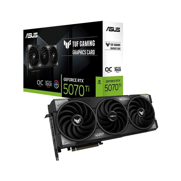 ASUS TUF-RTX5070TI-O16G-GAMING-NVIDIA-GEFORCE-RTX 5070 TI-16GB GDDR7-256BIT--OC-2XHDMI-3XDP-RGB-DLSS4 Ekran Kartı