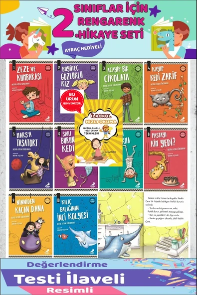 2.Sınıf Okumayı Sevdiren 10 lu Hikaye Seti 4 (48 sayfa) ürün görseli 1