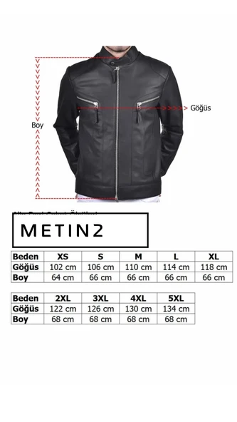 Hakiki Deri Mont Gölgeli Kahve Erkek Ceketi Metin2 - 4