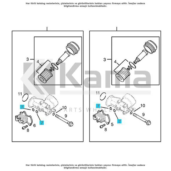 650473 Kampanya YAĞ SOĞUTUCU CONTASI OPEL ASTRA-G / CORSA-C (1.7 DİZEL) İTHAL