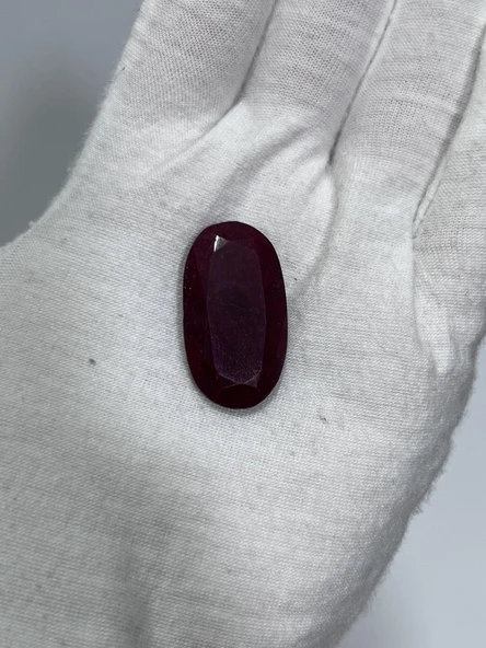 Faset Kesim Doğal Yakut Taşı 39,5 Karat ( Ruby , Rubin Stone)