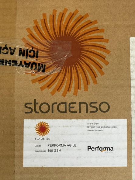 Storaenso Cupforma Natura Aqua Karton Bardak Kapak Kağıdı 190 gsm 82 Kg - 8