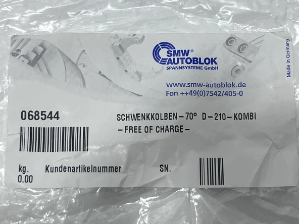 Smw Autoblok TMS-2G Döner Pistonu 068544 - 6