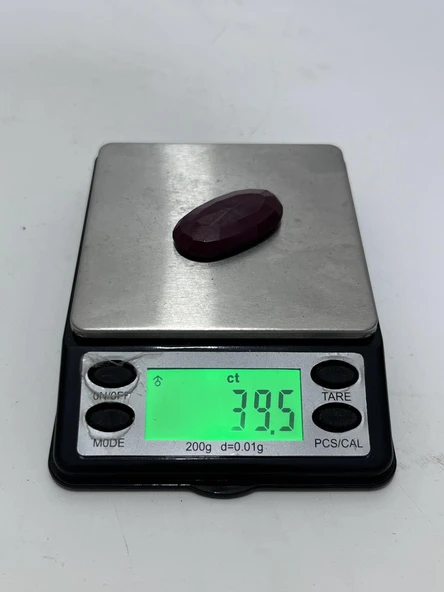 Faset Kesim Doğal Yakut Taşı 39,5 Karat ( Ruby , Rubin Stone) - 7
