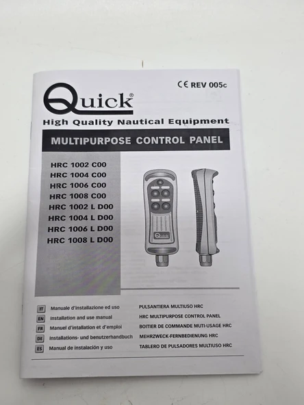 Quick HRC1002L 2 Fonksiyonlu Irgat Kumanda Paneli - 8