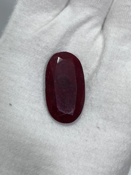 Faset Kesim Doğal Yakut Taşı 39,5 Karat ( Ruby , Rubin Stone) - 2