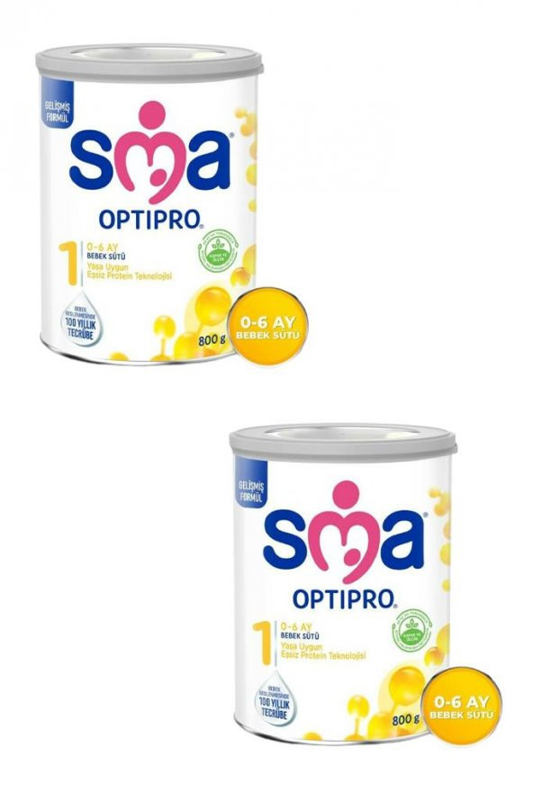 SMA Optipro Probiyotik 1 Bebek Sütü 800 gr x 2 Adet
