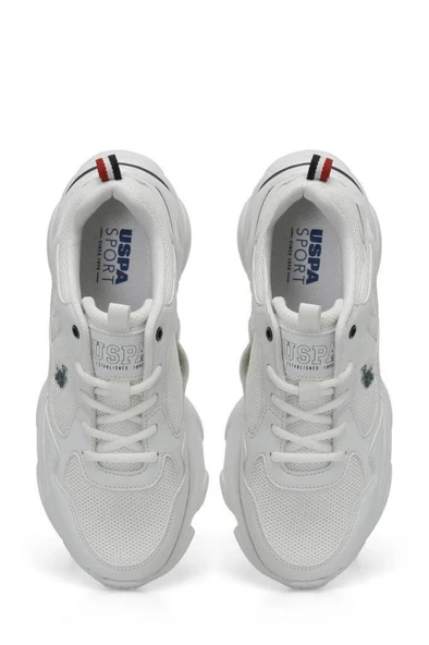U.S. Polo Assn. BOB WMN 5FX 101946822 Kadın Spor Ayakkabı Beyaz Laci 36-40 - 4