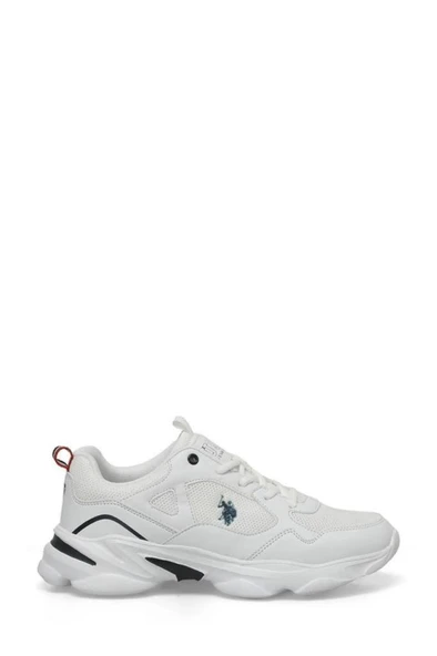 U.S. Polo Assn. BOB WMN 5FX 101946822 Kadın Spor Ayakkabı Beyaz Laci 36-40 - 2