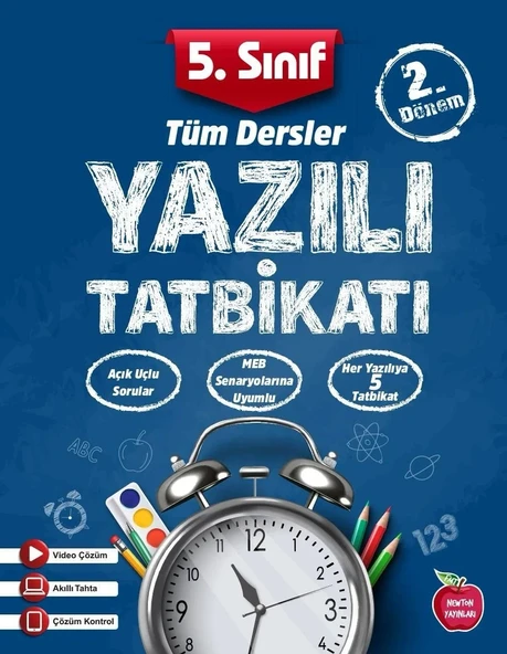 Newton Yayınları 5.Sınıf Yazılı Tatbikatı 2.Dönem Tüm Dersler