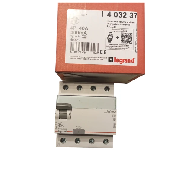Legrand yangın korumalı kaçak akım4P 40A  300mA  A tipi  400V~