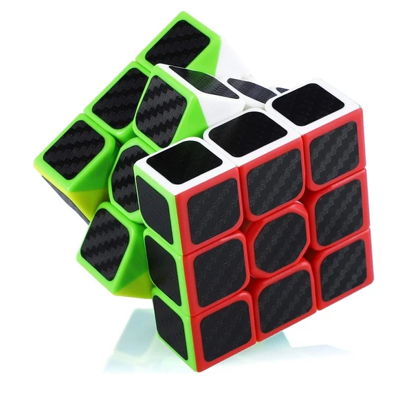 PROFESSIONAL 3X3 QY SPEED CUBE 3X3 CORBON FİBER CUBE VIP 3X3 ZEKA KÜPÜ 3X3 HIZ KÜPÜ 3X3 RUBİKS CUBE - Resim 5