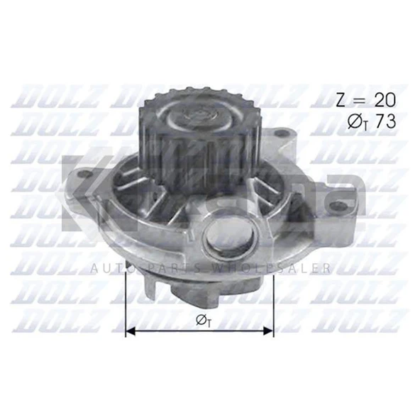 074121004A DEVİRDAİM VW TRANSPORTER-T4 / LT / CRAFTER (AJA/ACV/AAB/ANJ/AVR/BJK/2.4D/2.5TDI) 91- İTHAL ürün görseli