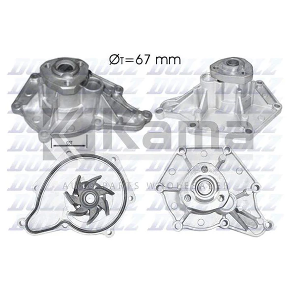 06E121005N DEVİRDAİM VW TOUAREG / AUDI A4 / A6 / Q7 (BUN/BUG/AMK/ASB/2.7TDI/3.0TDI) 04- İTHAL ürün görseli