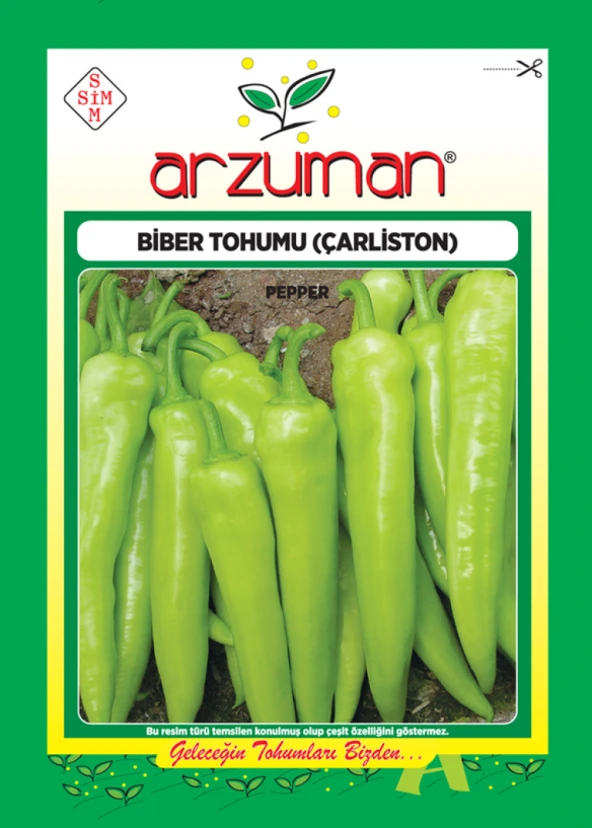 ÇARLİSTON BİBER TOHUM 10 GR ORT 1200 AD TOHUM ürün görseli 1