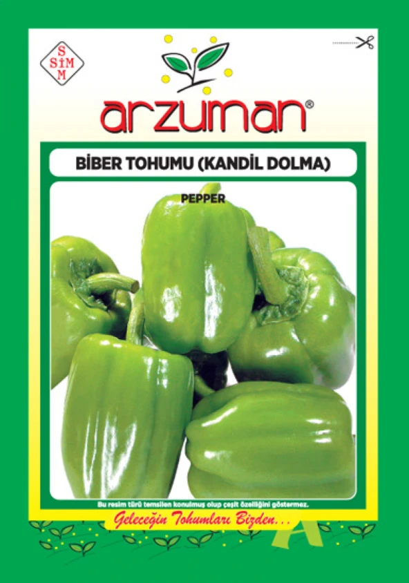 KANDİL DOLMA BİBER TOHUMU 10 GR ORT 1200 AD TOHUM ürün görseli 1