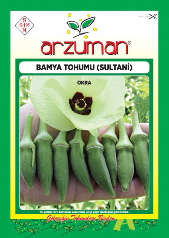 SULTANİ BAMYA TOHUMU 10 GR ORT 150 AD TOHUM ürün görseli 1