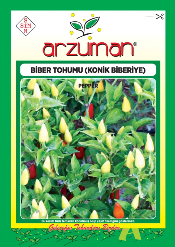 BİBERİYE-KONİK BİBER TOHUM 5 GR ORT 600 AD TOHUM ürün görseli 1